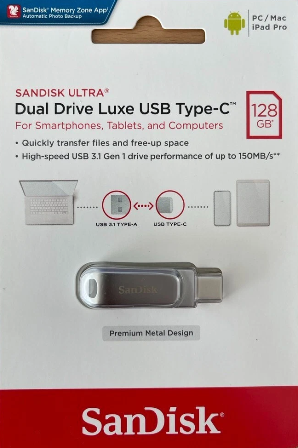 SanDisk Dual Drive Go USB Type-C 128GB